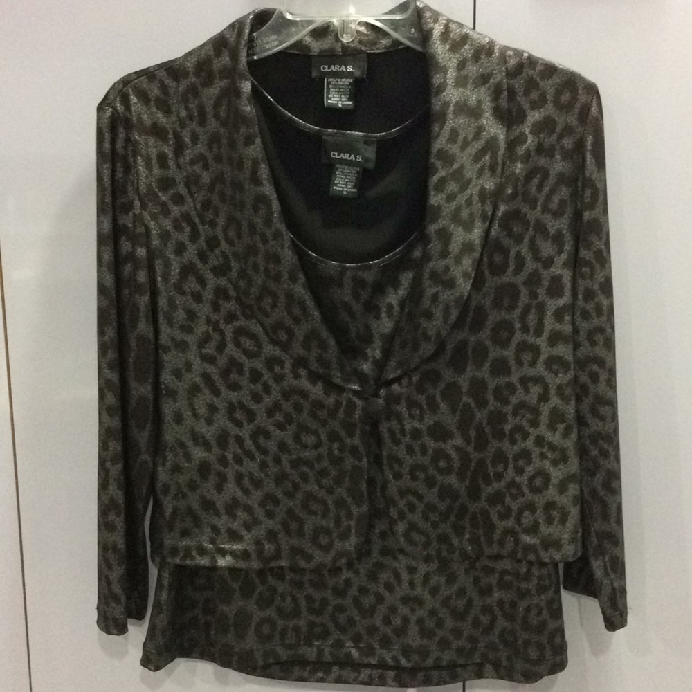 NWT Clara Sunwoo 2 piece set. Leopard print